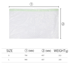 Manufacturer Wholesale Plastic Portable Cat Litter Filter Bag