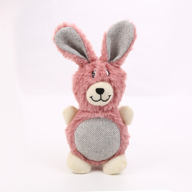 Manufacturer wholesale short plush bear rabbit dog chewing toy