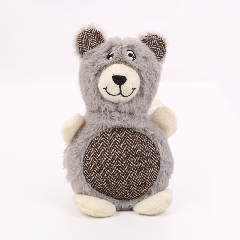 Manufacturer wholesale short plush bear rabbit dog chewing toy