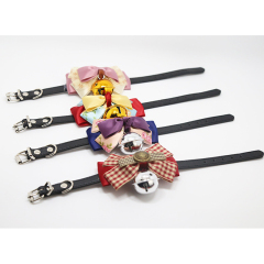 Manufacturer wholesale multi-design cat collar with bell