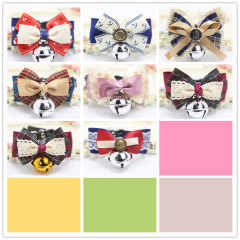 Manufacturer wholesale multi-design cat collar with bell