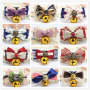 Manufacturer wholesale multi-design cat collar with bell