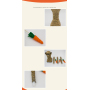 Manufacturer wholesale seaweed cat scratcher tree with carrot rope toys
