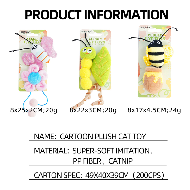 Wholesale Cute Catnip Cat Plush Toys