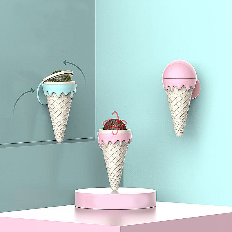 Manufacturer wholesale stick on the wall ice cream design cat catnip toys