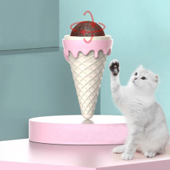 Manufacturer wholesale stick on the wall ice cream design cat catnip toys