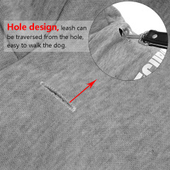 Manufacturer wholesale OEM custom logo designer black grey blank pet dog hoodie