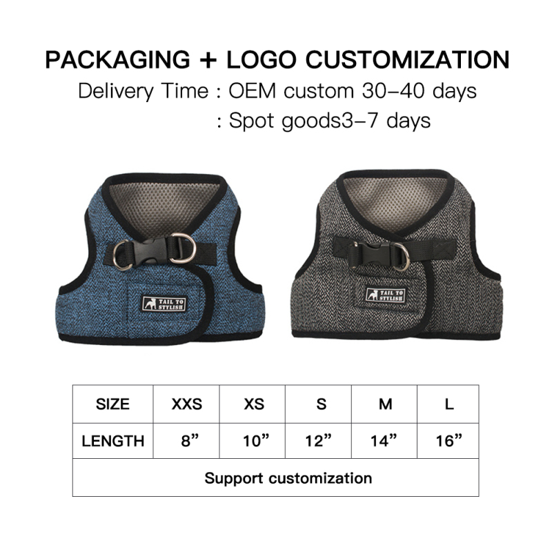 Manufacturer wholesale custom logo dog harness vest