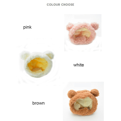 Manufacturer wholesale cute design plush small dog pet cat hat