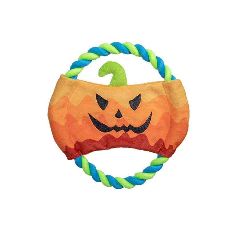 Manufacturer Wholesale Custom Logo Pet Product Rope Dog Round Toys Halloween