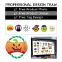 Manufacturer Wholesale Custom Logo Pet Product Rope Dog Round Toys Halloween