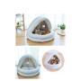 Manufacturer wholesale warm plush soft yurt pp cotton cat folding house bed