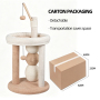 Manufacturer Wholesale Beige Sisal Cat Scratcher Natural