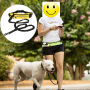 Manufacturer wholesale reflective adjustable cheap running used dog leash with pocket set