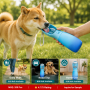 Wholesale Custom Logo Portable Gradient Color Cat Dog Travel Water Bottle