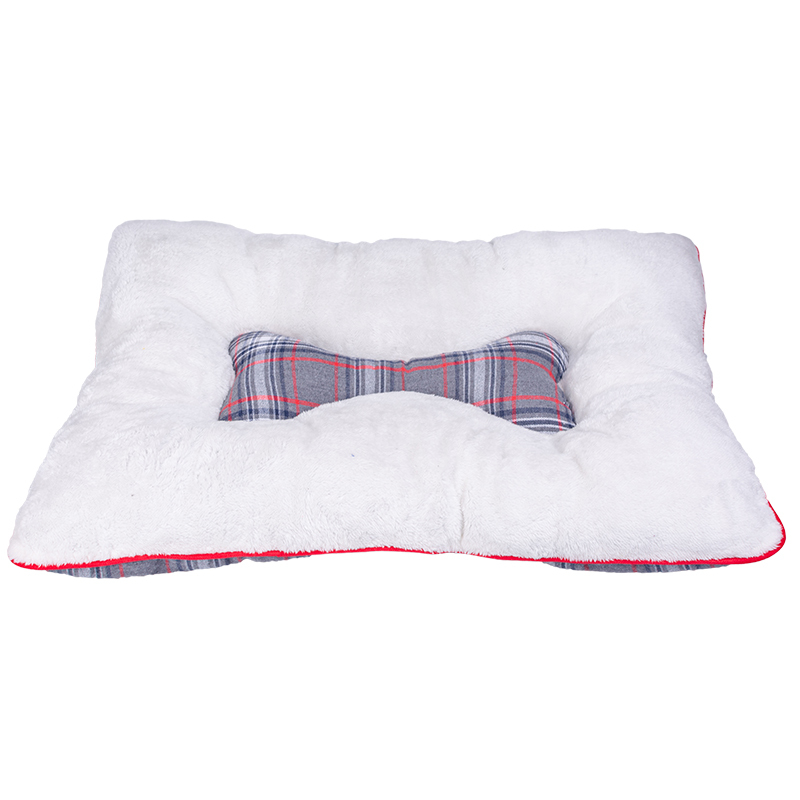 Manufacturer wholesale christmas plaid design dog pillow cushion bed