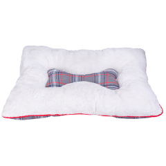 Manufacturer wholesale christmas plaid design dog pillow cushion bed