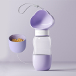 350ml purple with food storage