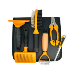 Manufacturer wholesale grooming tool dog pet nail clippers comb brush set