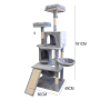 Manufacturer Wholesale Sisal Grey Large Cat Tree Scratcher Pet Product