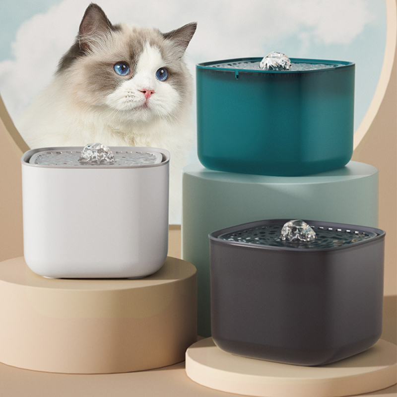 Manufacturer wholesale custom logo silence drinking charging pet cat water fountain