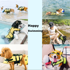 Manufacturer wholesale custom orange green blue safety adjustable reflective pet life vest dog life jacket