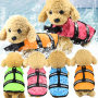 Manufacturer wholesale custom orange green blue safety adjustable reflective pet life vest dog life jacket