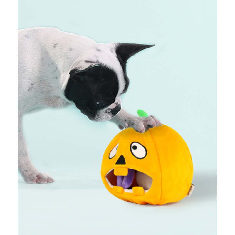 Manufacturer wholesale pumpkin ghost spider bat dog plush toys halloween design