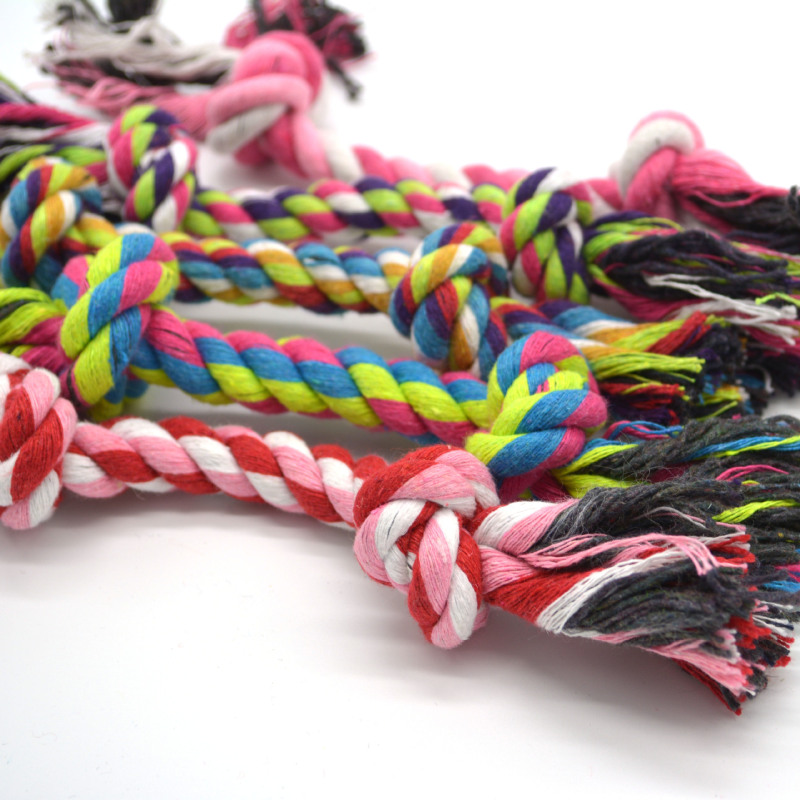 Manufacturer wholesale chew dog rope toys mix colors