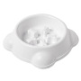 Manufacturer wholesale green white pink plastic dog slow feeder bowl non-slip