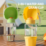 Wholesale Custom Logo Portable Travel Cheap Pet Supplier Dog Water Bottle With Food Storage