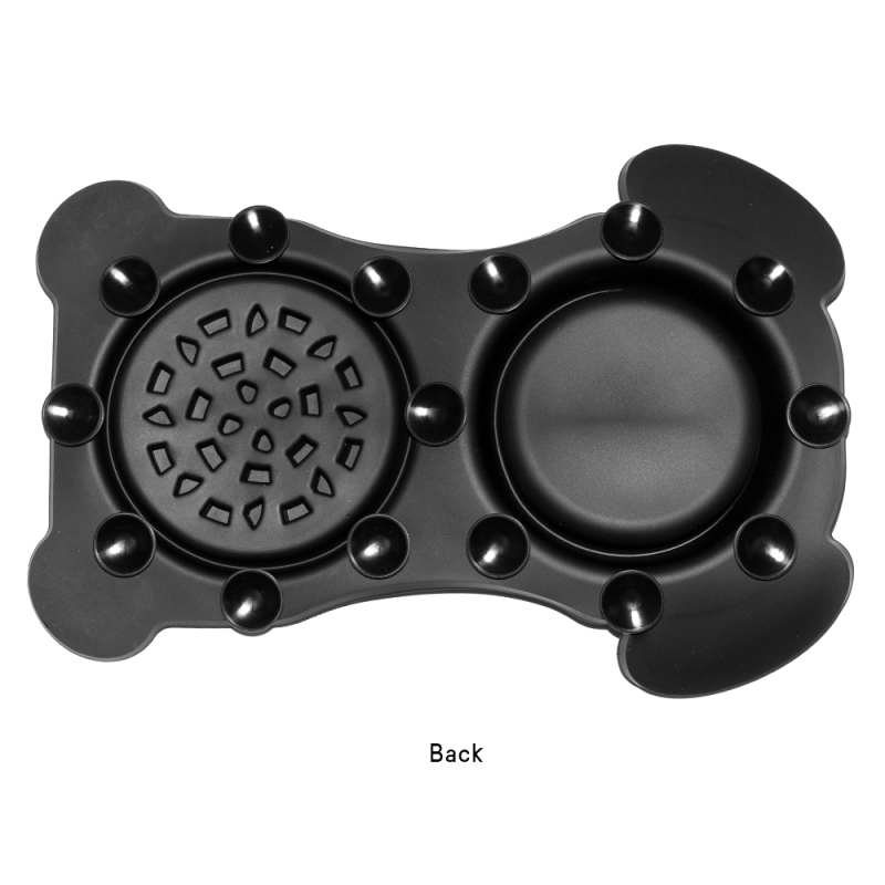 Manufacturer wholesale detachable slow feeder dog two bowls with mat grey black
