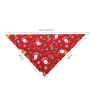 Manufacturer wholesale custom logo design pattern printed cotton pet accessory dog bandana christmas