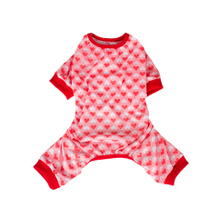 Manufacturer wholesale love pattern dog dress clothes valentines series