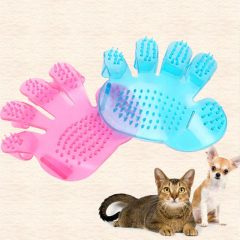 Manufacturer wholesale grooming tool cat dog pet five-finger bath brush
