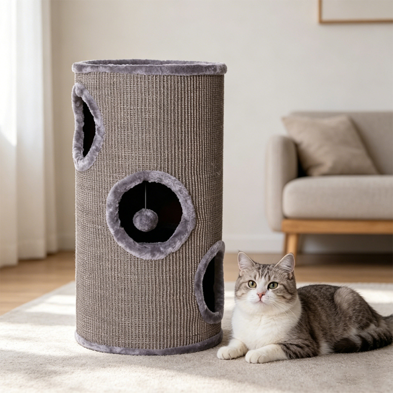 Wholesale Climbing Board Short Plush Cat Tunnel Toy