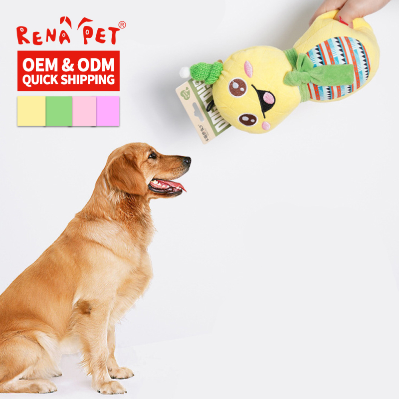 Manufacturer Wholesale Custom Logo Snake Design Squeaky Chew Pet Dog Plush Toy