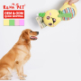 Manufacturer Wholesale Custom Logo Snake Design Squeaky Chew Pet Dog Plush Toy