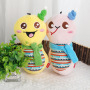 Manufacturer Wholesale Custom Logo Snake Design Squeaky Chew Pet Dog Plush Toy