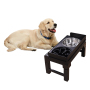 Wholesale Foldable Slow Feeder Stainless Steel Dog Elevated Bowl