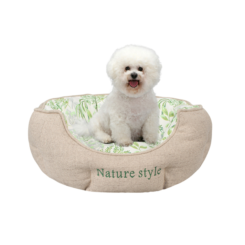 Wholesale manufacturer spring series soft luxury plush pet cushion cat dog bed pet furniture