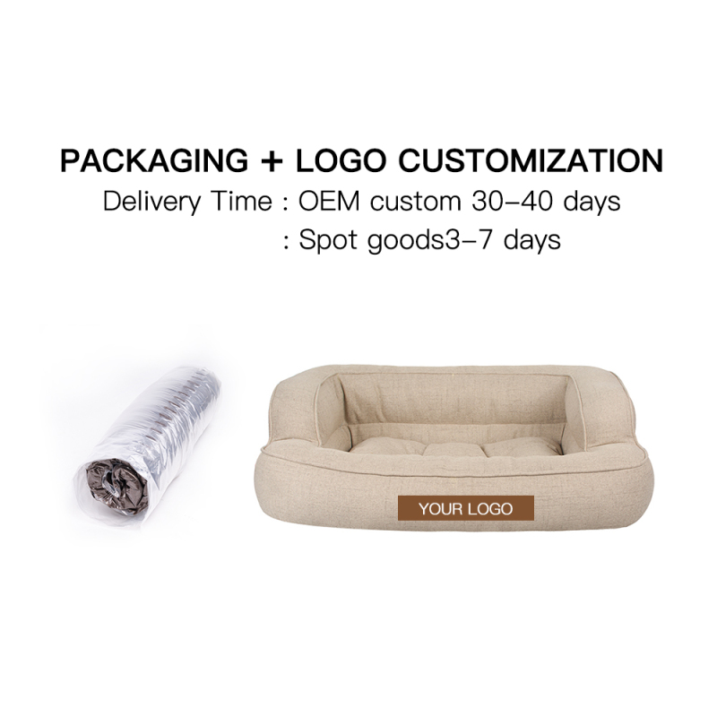 Wholesale manufacturer spring series soft luxury plush pet cushion cat dog bed pet furniture