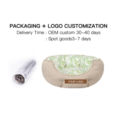 Wholesale manufacturer spring series soft luxury plush pet cushion cat dog bed pet furniture