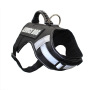 Manufacturer wholesale black red adjustable nylon outdoor harness for big dog use