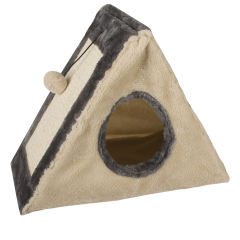 wholesale wooden indoor pet supplier scratcher cat house