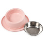 Manufacturer wholesale multi colors portable carrier ABS round dog inclined surface bowl