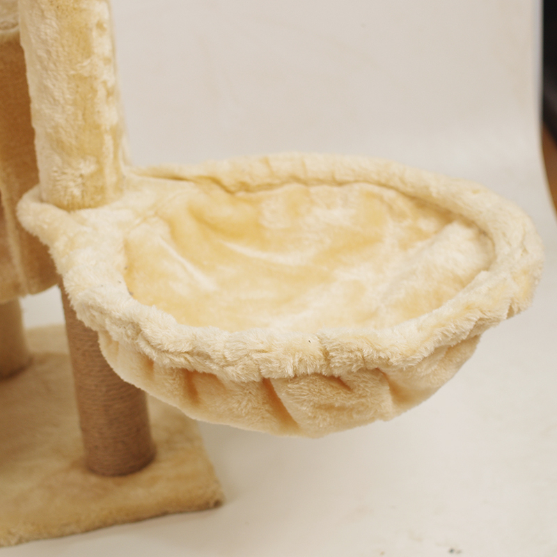 Wholesale Sisal Short Plush Cat Scratcher House