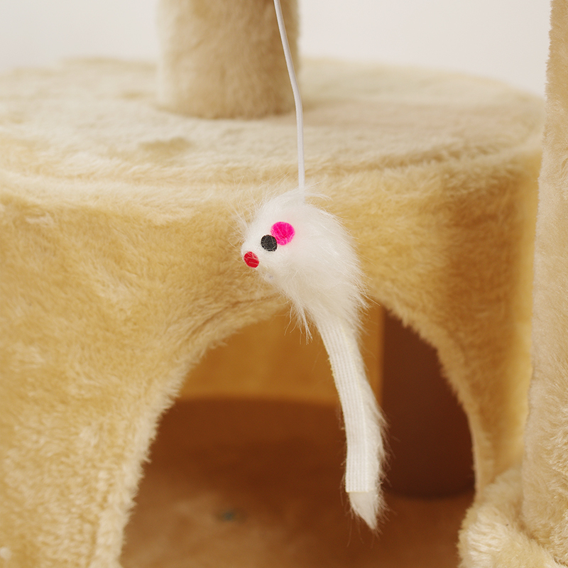 Wholesale Sisal Short Plush Cat Scratcher House