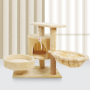Wholesale Sisal Short Plush Cat Scratcher House