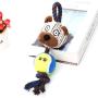 durable stuffed dog plush toys with tennis ball